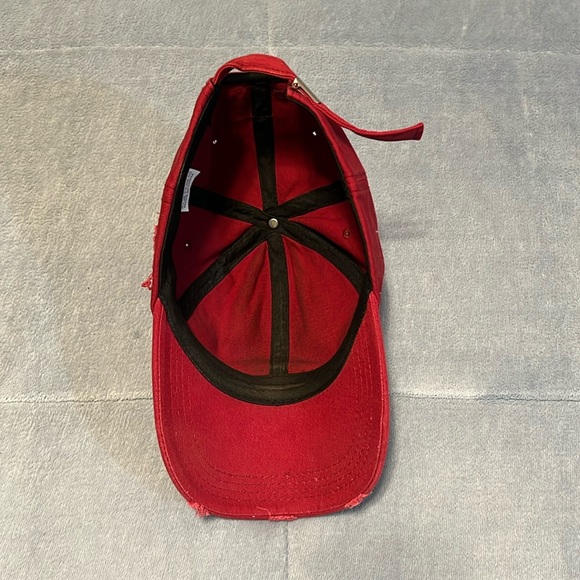 Burgundy Dad Hat - Picture 2 of 3